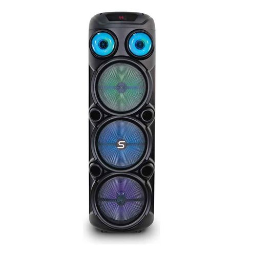 Torre de audio Misik con micrófono negro mb2288