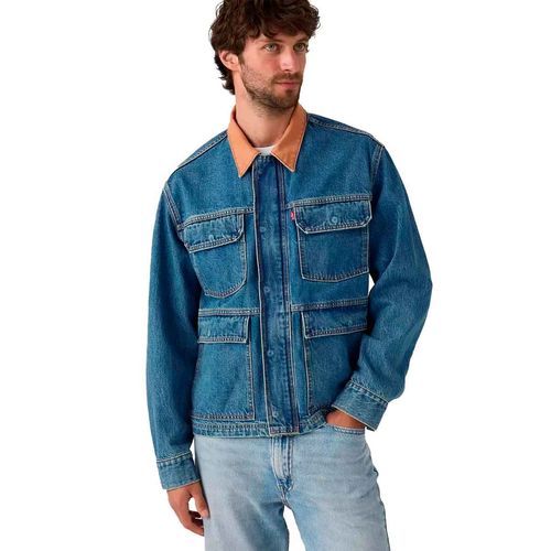 Chamarra de mezclilla Levis azul para caballero 002WW-0000