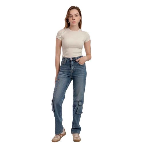 Pantalón de mezclilla Balam azul para dama BL7200