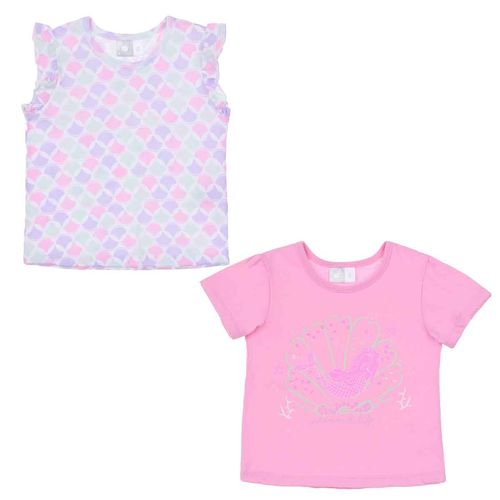 Set de playeras Optima rosa para bebé 300OM