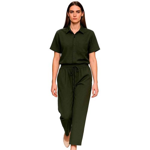 Pantalón Mako & Co verde para dama MKMP0026