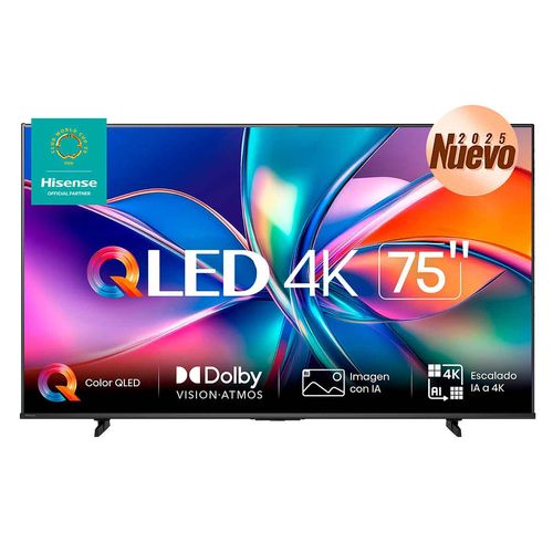 Pantalla Hisense 75p qled negro 75qd6qv