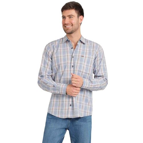 Camisa Lee azul para caballero 112374535