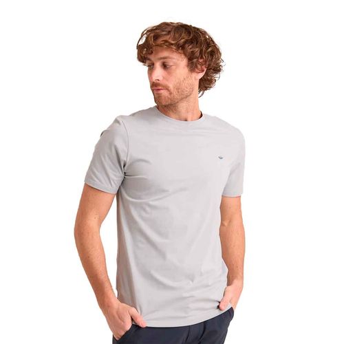 Playera Porto Blanco gris para caballero TBASIC-56