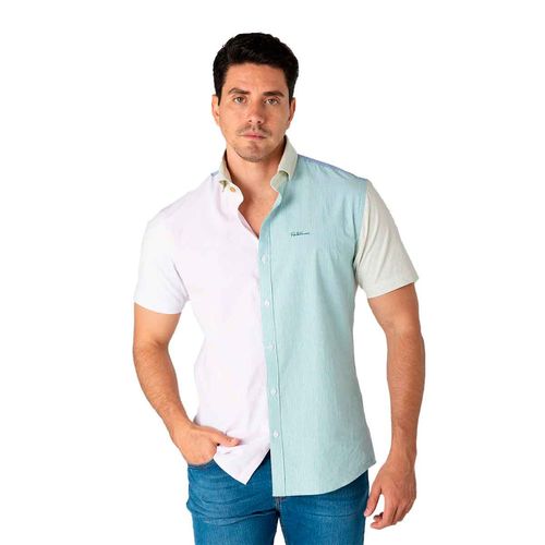 Camisa Porto Blanco multicolor para caballero MCE-2600