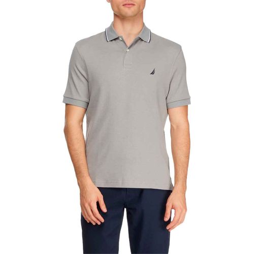 Playera tipo polo Nautica gris para caballero K2530M-0HF