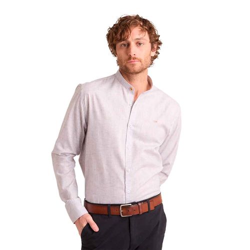 Camisa Porto Blanco lila para caballero C-2515