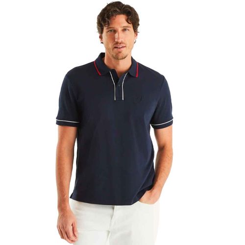 Playera tipo polo Nautica azul para caballero K47509-4NV