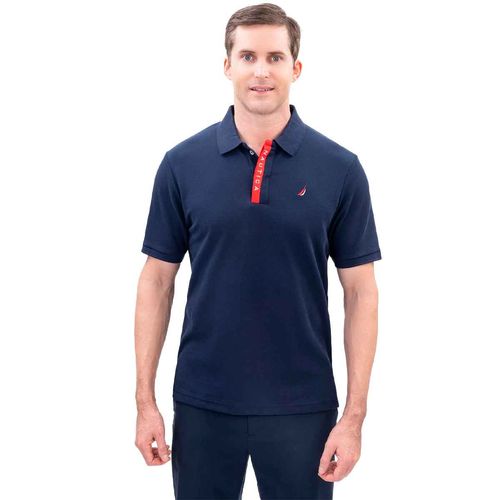 Playera tipo polo Nautica azul para caballero N1P02288-459