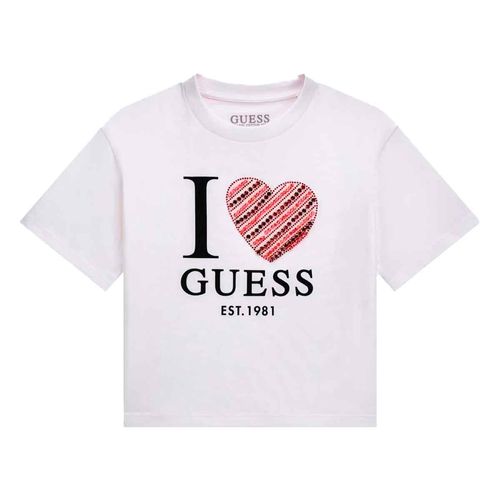 Playera Guess blanco para jovencita J5BI07I3Z14-G01