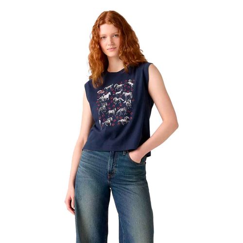 Playera Levis azul para dama 001MW-0006