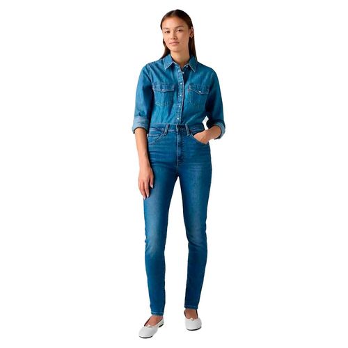 Pantalón de mezclilla Levis azul para dama A5758-0008