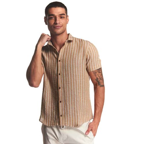 Camisa Authentic Lyon caqui para caballero 211469-203
