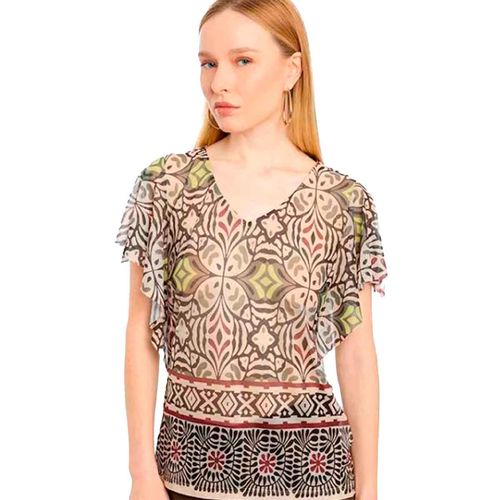 Blusa Alexis café para dama 58250902