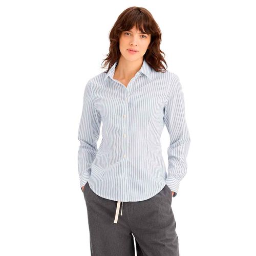 Blusa camisera Dockers blanco para dama 0031G-0001