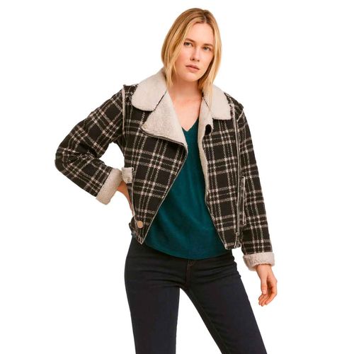 Chamarra Mako & Co negro para dama MKMR0002