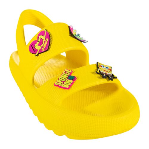 Sandalia de baño Bob Esponja amarillo para niña 01BOBVA23032