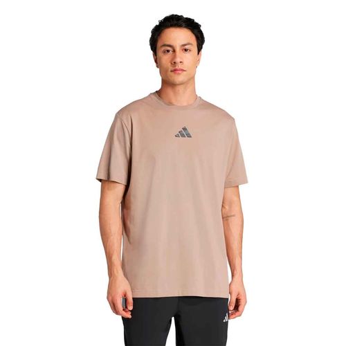 Playera deportiva Adidas café para caballero JM9012