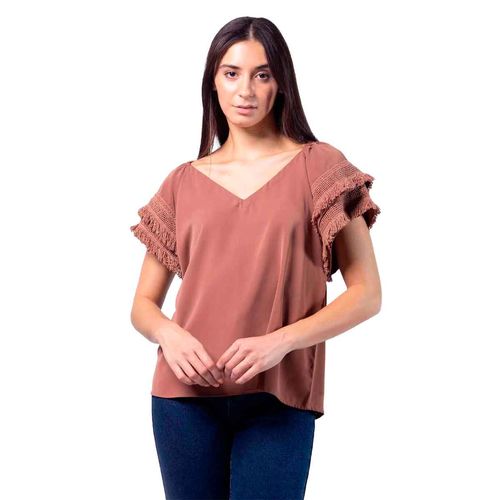 Blusa Stop café para dama 27820