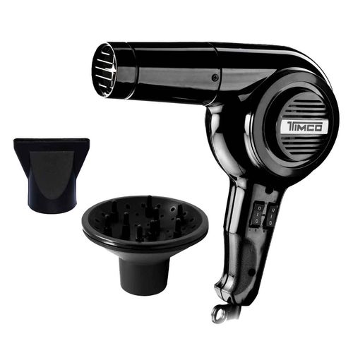 Secadora para cabello Timco estilo retro negro sp-1600