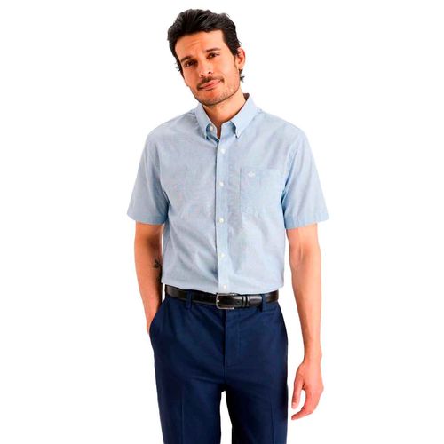 Camisa Dockers azul para caballero A6933-0000
