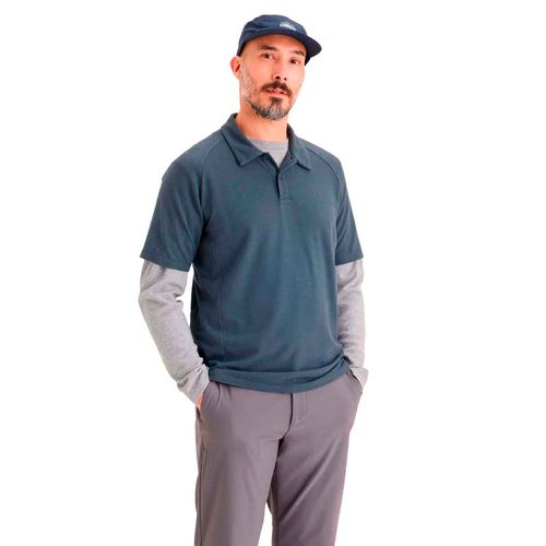 Playera tipo polo Dockers azul para caballero A8826-0017