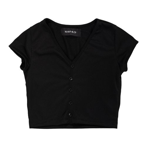 Blusa Mako & Co negro para dama MKMB0096