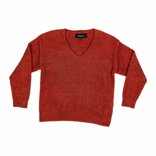 Suéter Mako & Co naranja para dama MKMW0003