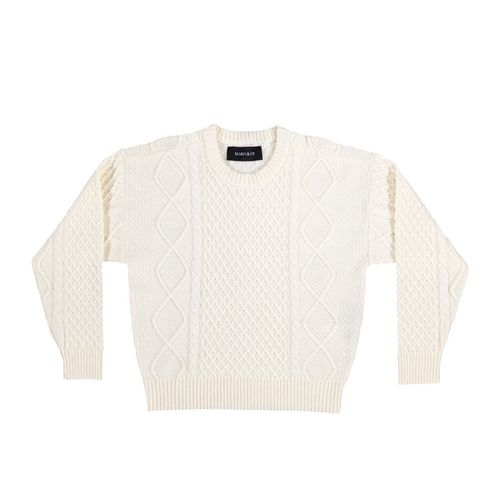 Suéter Mako & Co blanco para dama MKMW0004