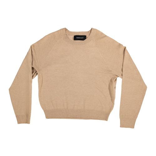 Suéter Mako & Co beige para dama MKMW0008