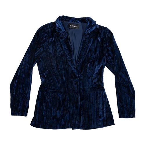Saco Mako & Co azul para dama MKMZ0011