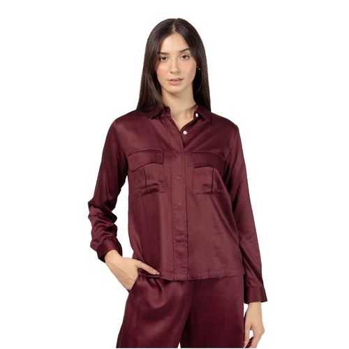 Blusa camisera Stop tinto para dama 27867