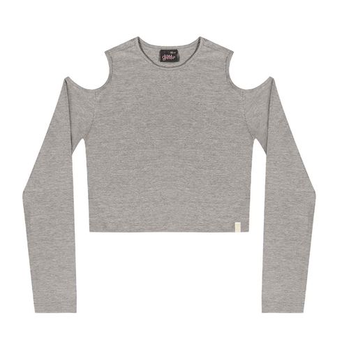 Blusa Gloss gris para jovencita 31932