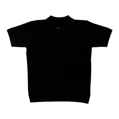 Playera tipo polo Mako & Co negro para caballero MKHC0029