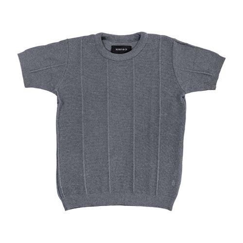 Playera Mako & Co gris para caballero MKHC0024