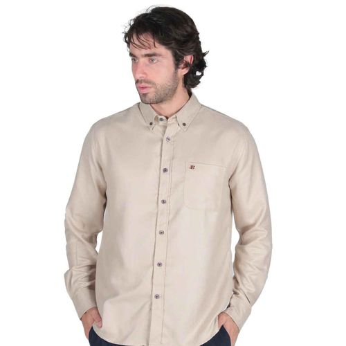 Camisa Ben Sherman beige para caballero 68098