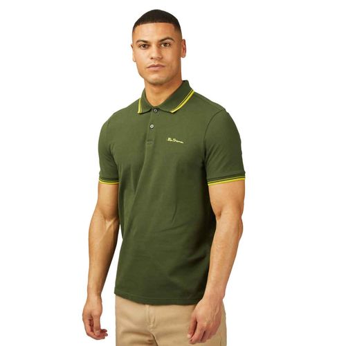 Playera tipo polo Ben Sherman verde para caballero 78525
