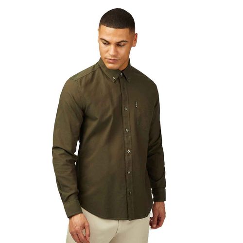 Camisa Ben Sherman verde para caballero 1012345