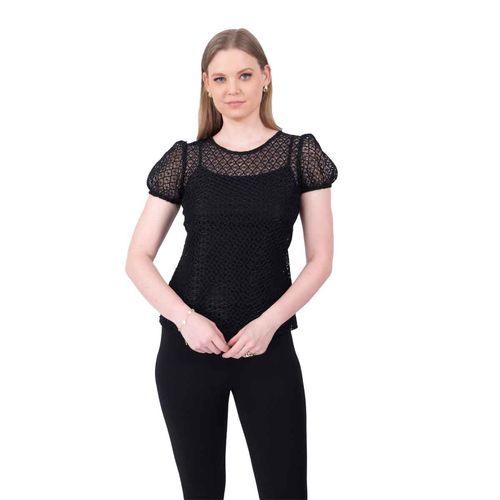 Blusa Anne Klein negro para dama 7635