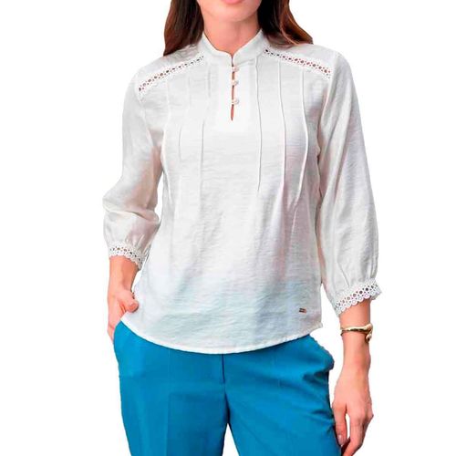 Blusa Anne Klein blanco para dama 7654