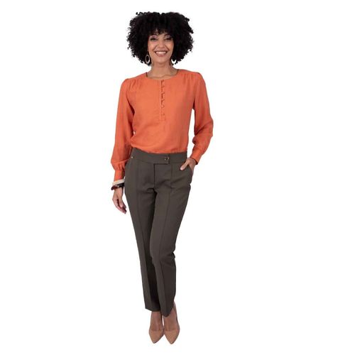 Pantalón Anne Klein verde para dama 2457