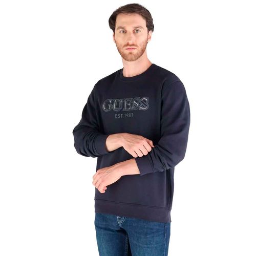 Suéter Guess azul para caballero M5BQ08K9Z21-G7V