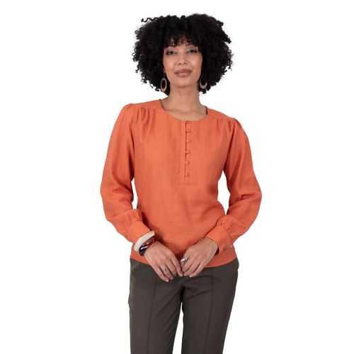Blusa Anne Klein naranja para dama 7662