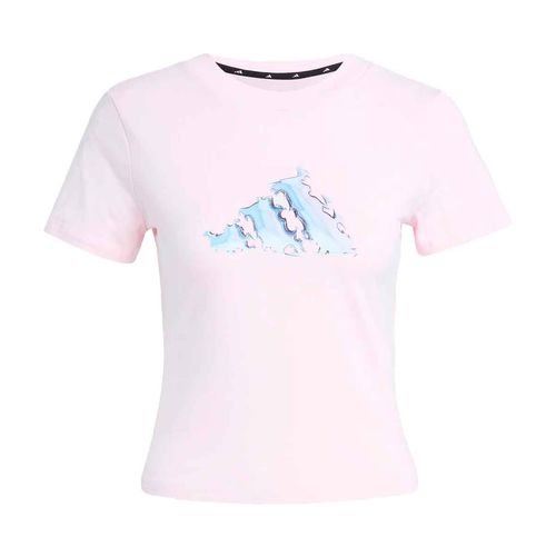 Playera deportiva Adidas rosa para dama JV8523