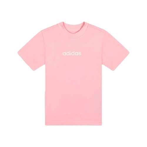 Playera deportiva Adidas rosa para niña JC9750