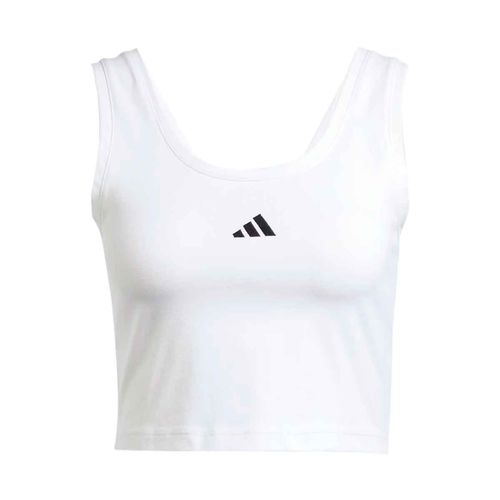 Top deportivo Adidas blanco para dama JD0545