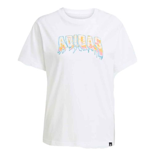 Playera deportiva Adidas blanco para dama JM4361