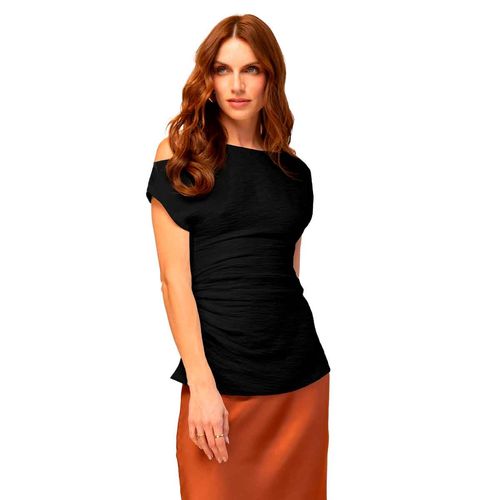 Blusa Ferriano negro para dama BP01686