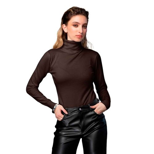 Blusa Ferriano café para dama BT00808