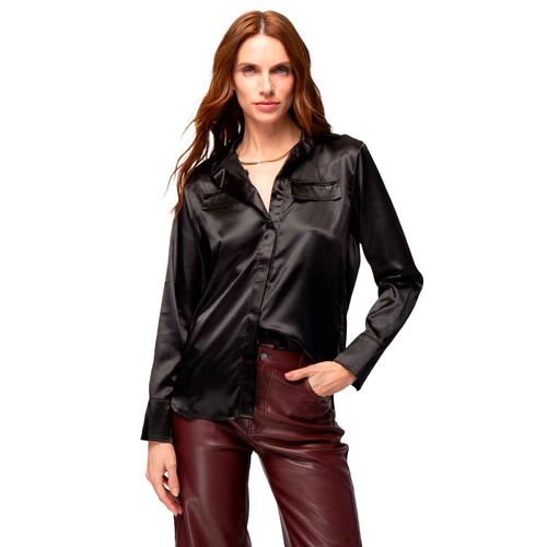 Blusa camisera Ferriano negro para dama BP01707